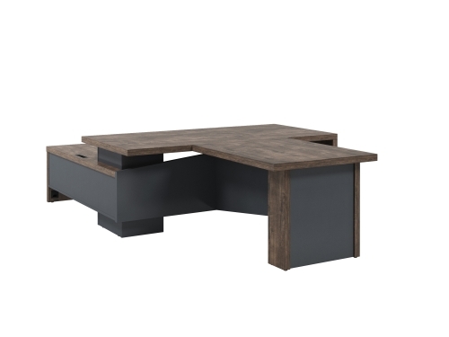 Стол руководителя с опорной тумбой Т-820.1000ПР (R) с блоком розеток и брифингом фото 2 Стол руководителя с опорной тумбой Т-820.1000ПР (R) с блоком розеток и брифингом фото 2