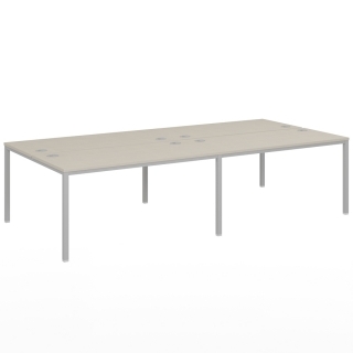 Бенч-система на 4 рабочих места, на металлокаркасе типа Lite VL-52