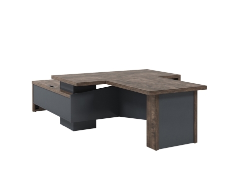 Стол руководителя с опорной тумбой Т-818.1000ПР с брифингом и блоком розеток фото 2 Стол руководителя с опорной тумбой Т-818.1000ПР с брифингом и блоком розеток фото 2