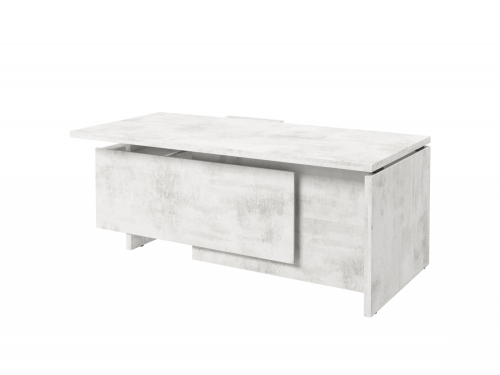 Стол с опорной тумбой FB-119R.DD (R) Хромикс белый Стол с опорной тумбой FB-119R.DD (R) Хромикс белый