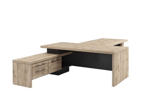 Стол руководителя с опорной тумбой Т-920.0000Л с брифингом Стол руководителя с опорной тумбой Т-920.0000Л с брифингом