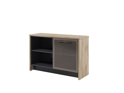 Тумба со стеклянной дверью в профиле Т-12-06ПР Тумба со стеклянной дверью в профиле Т-12-06ПР