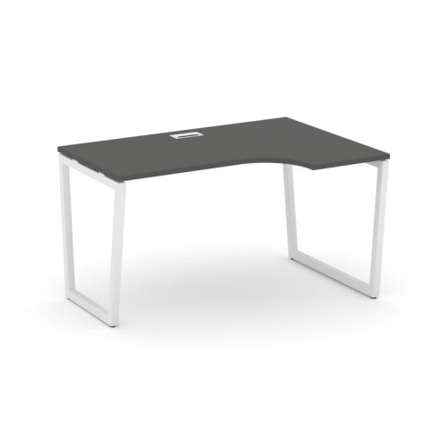 Style Project Стол рабочий эргоном. SN-4T2.SPA-001(R) Акация Лорка/Металл Антрацит/Заглушка Пластик фото 18