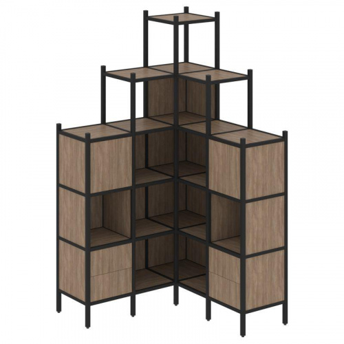 Стеллаж офисный угловой Loft VR.L-45 фото 10 Стеллаж офисный угловой Loft VR.L-45 фото 10