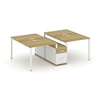 Бенч-система на 4 места с опорной тумбой Concept CN.DRS-313