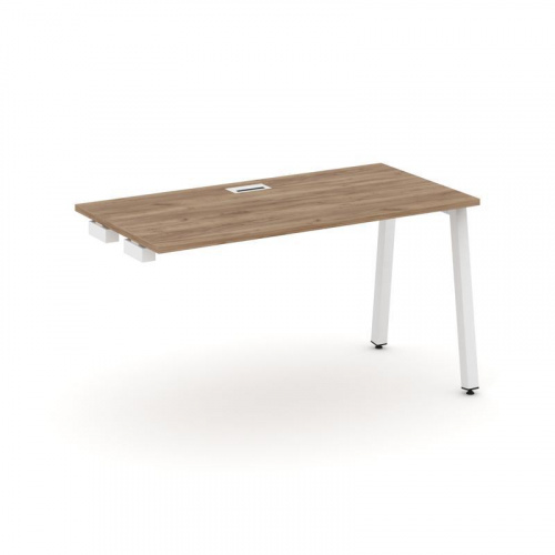 Style Project Стол-приставка к опор. элем. SN-5A.OPRS-014 Дуб Наварра/Металл Белый 1580*700*750 фото 19