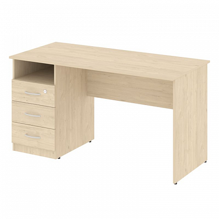 Nova S Стол письменный с тумбой левый В.СПТ-3 (L) Бук Артизан 1400*650*750