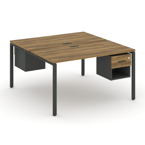 Бенч-система на 2 места с подвесными тумбами Concept CN.DRS-117