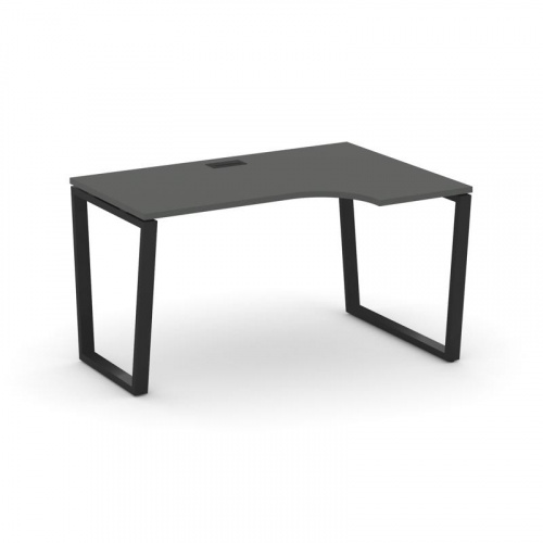 Style Project Стол рабочий эргоном. SN-6T2.SPA-001(R) Акация Лорка/Металл Антрацит/Заглушка Пластик фото 7