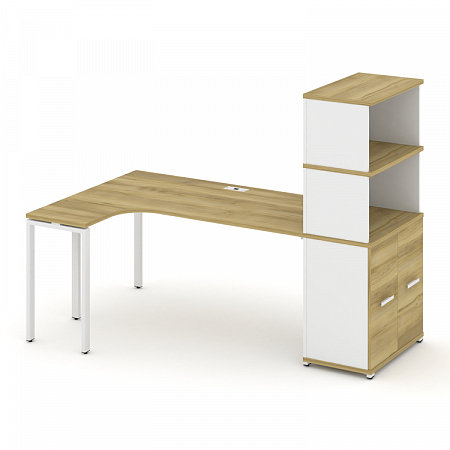 Стол эргономичный с опорным распашным шкафом Concept CN.SA-216(L)