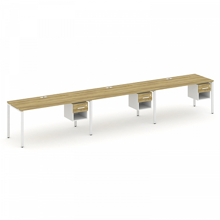 Бенч-система на 3 места с подвесными тумбами Concept CN.ORS-140