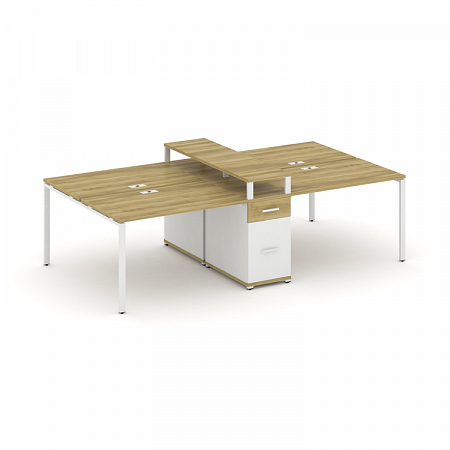 Бенч-система на 4 места с 1 опорной тумбой Concept CN.DRS-438