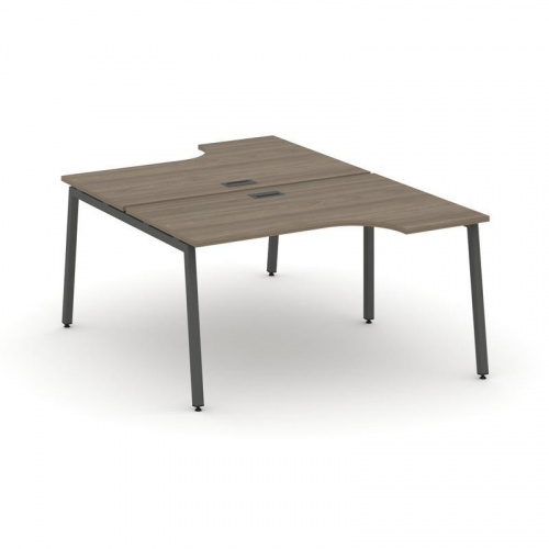 Style Project Рабочая станция эргоном. SN-4A.DRPA-011 Дуб Табак/Металл Белый 1380*1432/1992*750 фото 17