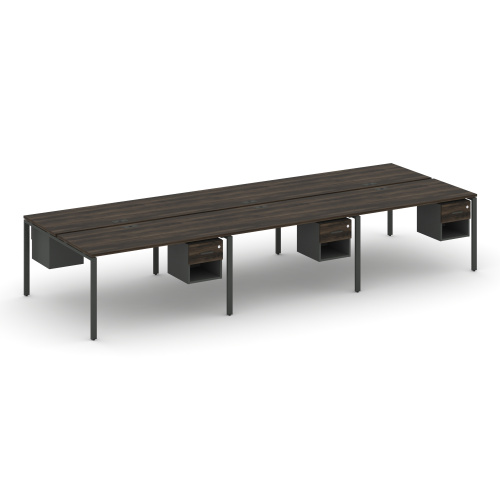 Бенч-система на 6 мест с подвесными тумбами Concept CN.DRS-158 фото 3 Бенч-система на 6 мест с подвесными тумбами Concept CN.DRS-158 фото 3