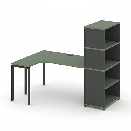 Стол эргономичный с опорным стеллажом Concept CN.SA-208(L)
