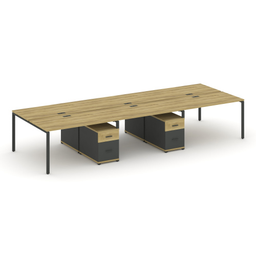 Бенч-система на 6 мест с 2 опорными тумбами Concept CN.DRS-346 фото 4