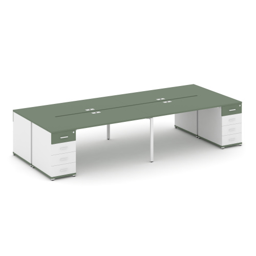 Бенч-система на 4 места с 2 опорными тумбами Concept CN.DRS-427 фото 5 Бенч-система на 4 места с 2 опорными тумбами Concept CN.DRS-427 фото 5