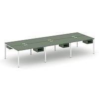 Бенч-система на 6 мест с подвесными тумбами Concept CN.DRS-141