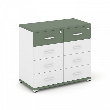 Тумба приставная c 8 ящиками Concept CN.TSP-013 W