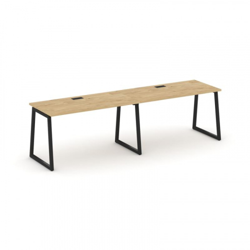 Style Project Рабочая станция 1 сторон. SN-4T1.ORS-012 Акация Лорка/Металл Антрацит/Заглушка Пластик