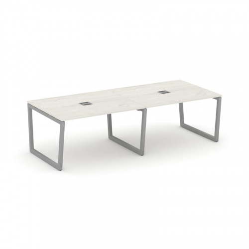 Style Project Стол переговорный SN-5T2.SPRG-043 Акация Лорка/Металл Антрацит/Заглушка Металл Антраци фото 12