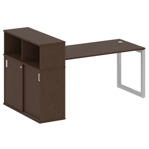 Стол офисный с шкафом-купе на О-обр. м/к Metal System Quattro 50БО.РС-СШК-3.4 фото 7 Стол офисный с шкафом-купе на О-обр. м/к Metal System Quattro 50БО.РС-СШК-3.4 фото 7