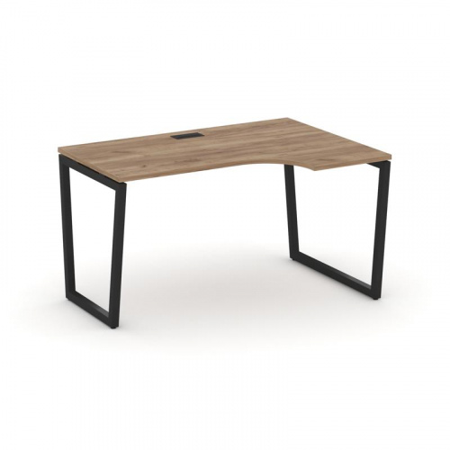 Style Project Стол рабочий эргоном. SN-4T2.SPA-001(R) Акация Лорка/Металл Антрацит/Заглушка Пластик фото 7