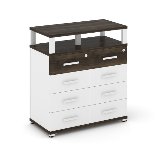 Тумба приставная c 8 ящиками и надставкой Concept CN.TSP-015 W фото 2