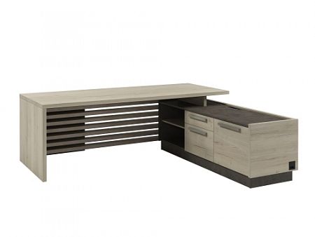 Стол для руководителя с опорной тумбой Z-222ПР.1000 с блоком розеток