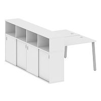 Бенч-система с шкафом-купе на А-обр. м/к Metal System БА.РС-СШК-4.2