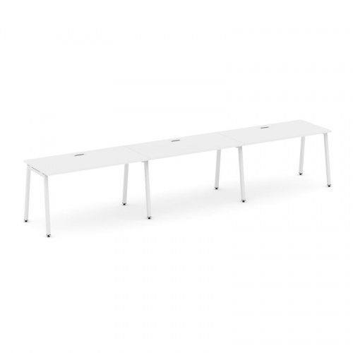 Style Project Рабочая станция 1 сторон. SN-4A.ORS-033 Дуб Табак/Металл Белый 4140*600*750 фото 17