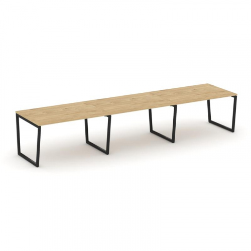 Style Project Стол переговорный SN-4T2.SPRG-023.3 Акация Лорка/Металл Антрацит 4410*980*750