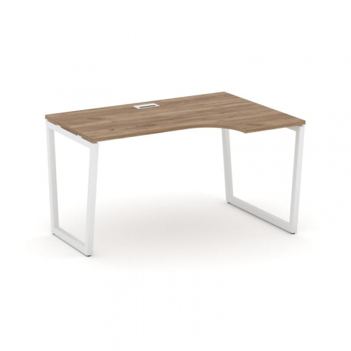 Style Project Стол рабочий эргоном. SN-4T2.SPA-001(R) Акация Лорка/Металл Антрацит/Заглушка Пластик фото 10