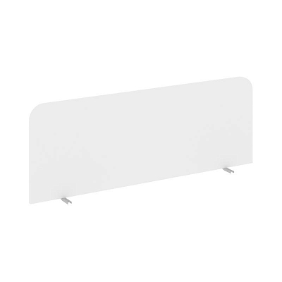 Настольный Экран фронтальный UNE.DEKRF-307 Белый Бриллиант/Металл Серый 1000*18*325