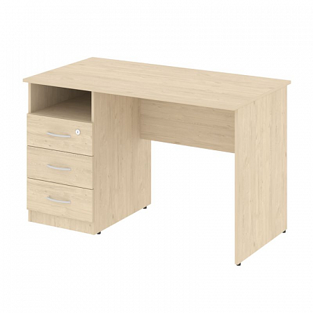 Nova S Стол письменный с тумбой левый В.СПТ-2 (L) Бук Артизан 1200*650*750