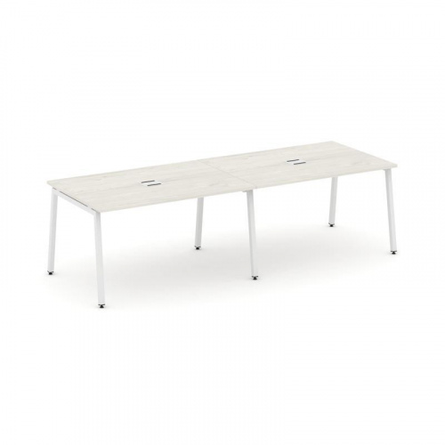Style Project Стол переговорный SN-4A.SPRG-012 Дуб Наварра/Металл Белый 2360*980*750 фото 28