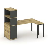 Стол эргономичный с опорным распашным шкафом Concept CN.SA-215(R)