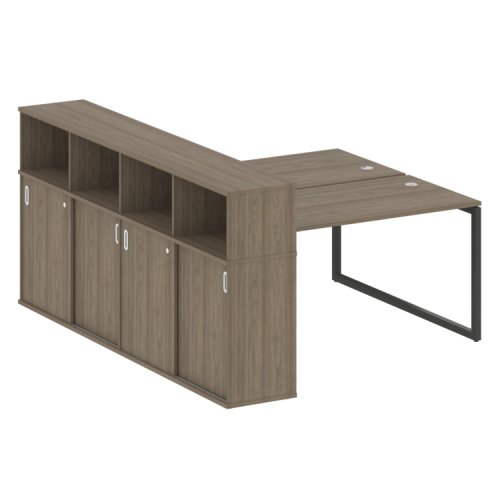 Бенч-система с шкафом-купе на О-обр. м/к Metal System Quattro 40БО.РС-СШК-4.3 фото 2 Бенч-система с шкафом-купе на О-обр. м/к Metal System Quattro 40БО.РС-СШК-4.3 фото 2