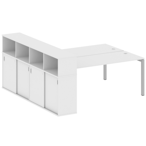 Бенч-система с шкафом-купе на П-обр. м/к Metal System Quattro 50БП.РС-СШК-4.5 фото 15