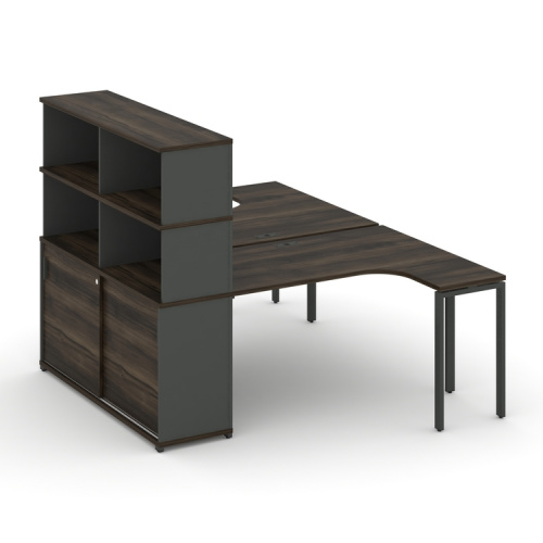 Бенч-система с опорным шкафом-купе с надставкой Concept CN.DSA-221 фото 3 Бенч-система с опорным шкафом-купе с надставкой Concept CN.DSA-221 фото 3