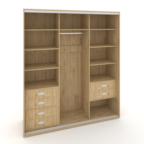 Корпус 3-х секционного шкафа высокого L=2219мм Maris SH.K3-5.1 K7 фото 2