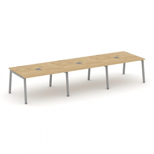 Style Project Стол переговорный SN-5A.SPRG-054 Акация Лорка/Металл Белый 4740*1180*750 фото 2