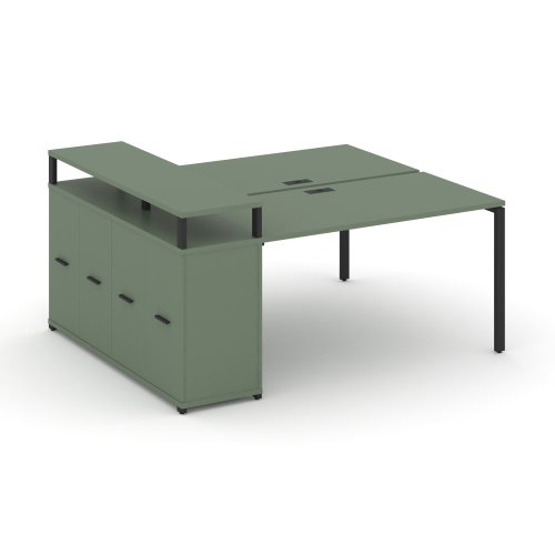 Бенч-система с опорным распашным шкафом Concept CN.DRS-222 Бенч-система с опорным распашным шкафом Concept CN.DRS-222