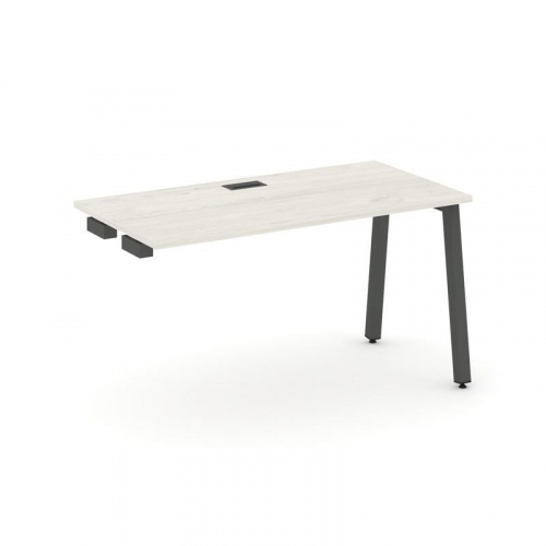 Style Project Стол-приставка к опор. элем. SN-5A.OPRS-014 Дуб Наварра/Металл Белый 1580*700*750 фото 26