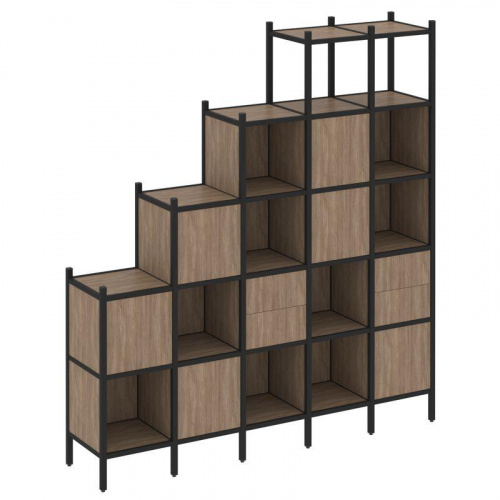 Стеллаж офисный прямой Loft VR.L-25 фото 10 Стеллаж офисный прямой Loft VR.L-25 фото 10