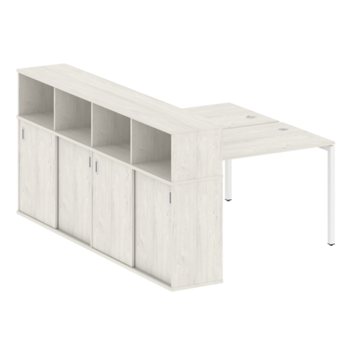 Бенч-система с шкафом-купе на П-обр. м/к Metal System Quattro 40БП.РС-СШК-4.2 фото 7 Бенч-система с шкафом-купе на П-обр. м/к Metal System Quattro 40БП.РС-СШК-4.2 фото 7