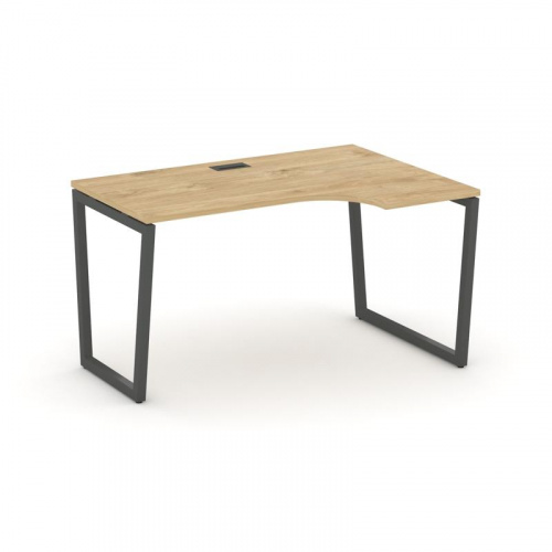 Style Project Стол рабочий эргоном. SN-4T2.SPA-001(R) Акация Лорка/Металл Антрацит/Заглушка Пластик фото 22