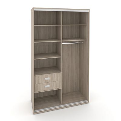 Корпус 2-х секционного шкафа высокого L=1400мм Maris SH.K2-4.1 K6