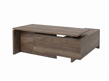 Стол с опорной тумбой FB-119L.DD Орех Пацифик Табак