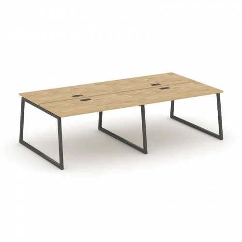 Style Project Рабочая станция 2-х сторон. SN-4T1.DRS-044 Акация Лорка/Металл Антрацит/Заглушка Пласт фото 11